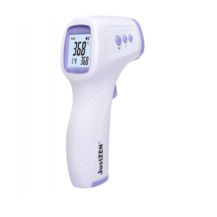 Termometru Avizat Medical JustZEN™ T1503, tehnologie non contact cu infrarosu, de mare precizie