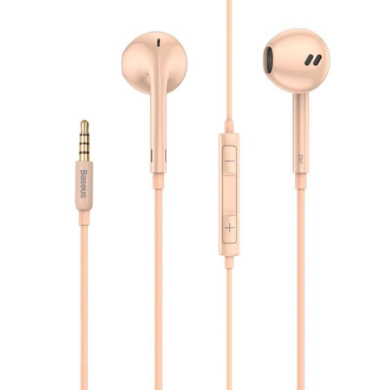 Casti audio cu microfon Baseus Encok H16 Pink