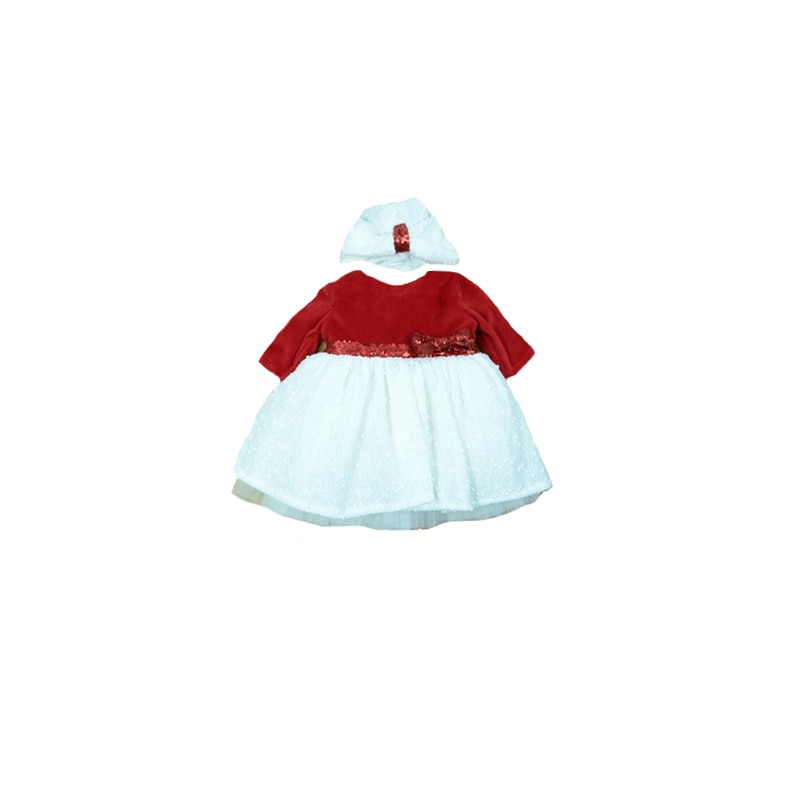 Set 2 piese pentru fete Colibri 1157AR, Alb, 1-3 luni