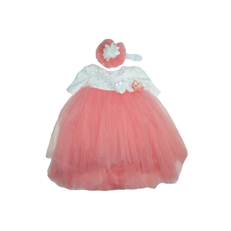 Set 2 piese pentru fete Colibri RCC2CO, Coral, 1-3 luni