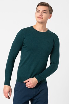 tom tailor pulover tricotat fin cu decolteu la baza gatului verde englez imagen 17_0_
0