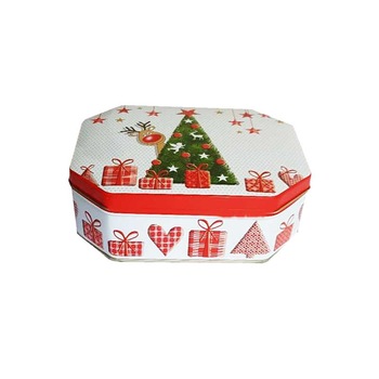 Cutie de Craciun,metalica,hexagonala 14cmx10cmx5cm,Treasure Cutie de Craciun,metalica,hexagonala 14cmx10cmx5cm,Treasure