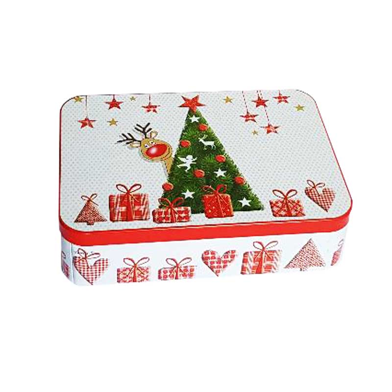 Cutie de Craciun,metalica,14cmx10cmx4cm,Treasure