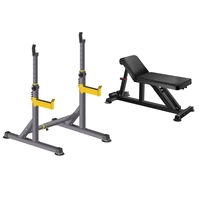 Set Aparat multifunctional ZOCO BODY FIT KK-SD01, impreuna cu Banca de antrenament KK015, Multicolor