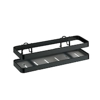 Raft de bucatarie pentru condimente Wenko, Gala, 22 x 7 cm, negru