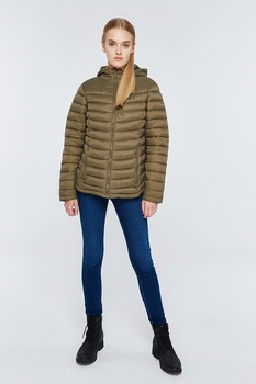 Big Star, Geaca reversibila cu gluga Daytona, Verde oliv, XS Big Star, Geaca reversibila cu gluga Daytona, Verde oliv, XS