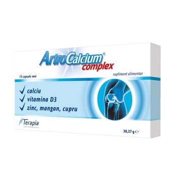 ArtroCalcium Complex Terapia, 15 capsule ArtroCalcium Complex Terapia, 15 capsule