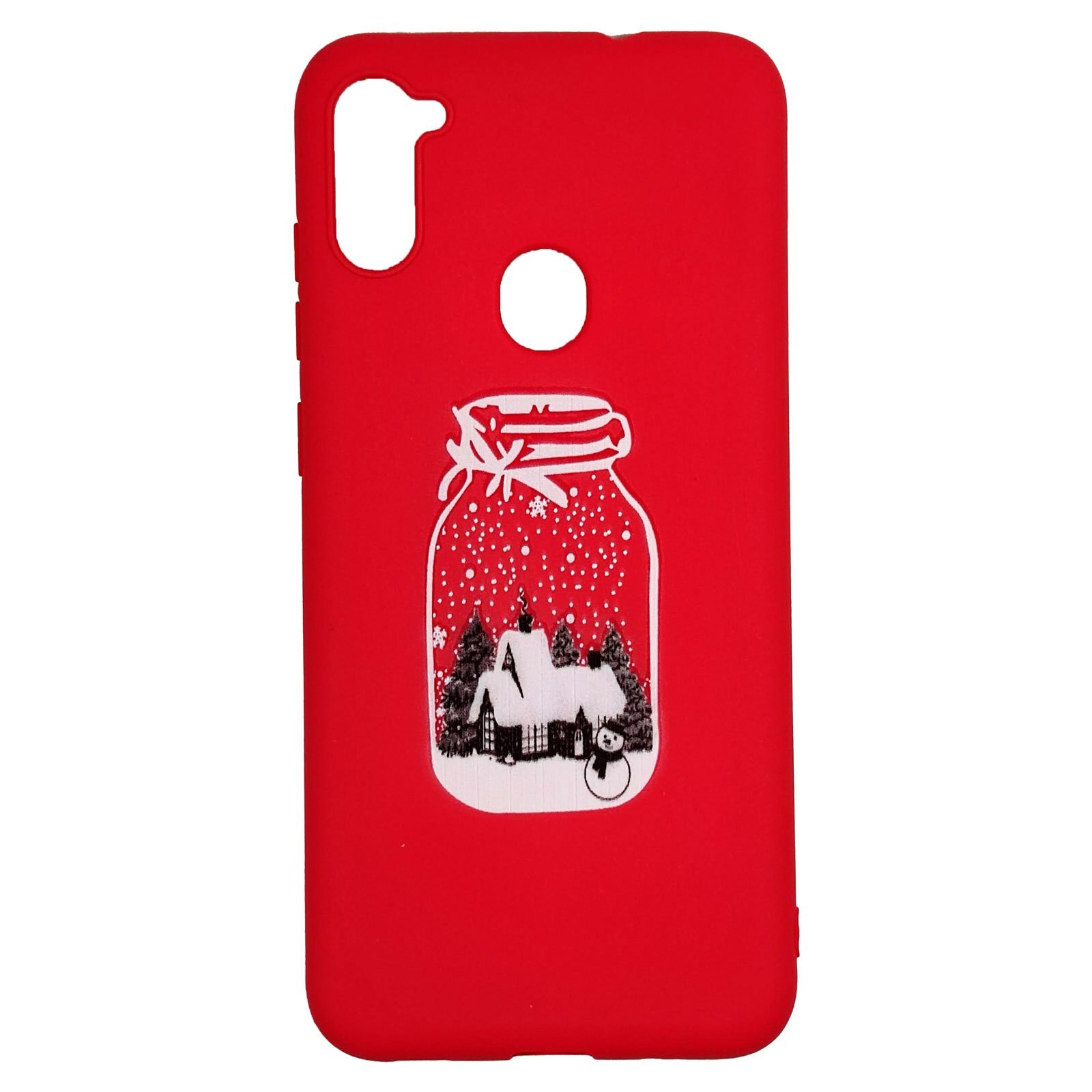 Husa Craciun Samsung Galaxy A11 model Christmas Bottle, Silicon, Antisoc, Viceversa Multicolor