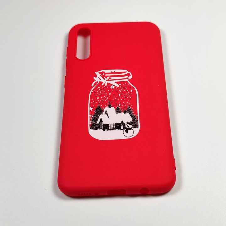 Husa Craciun compatibil cu SAMSUNG Galaxy A50 model Christmas Bottle, Silicon, Antisoc, Viceversa Multicolor