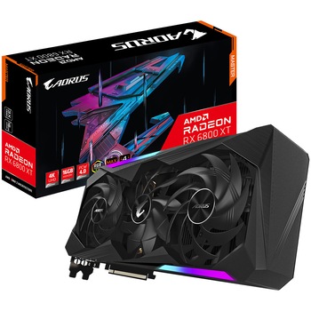 Placa video Gigabyte AORUS Radeon™ RX 6800 XT MASTER, 16GB GDDR6, 256-bit Placa video Gigabyte AORUS Radeon™ RX 6800 XT MASTER, 16GB GDDR6, 256-bit