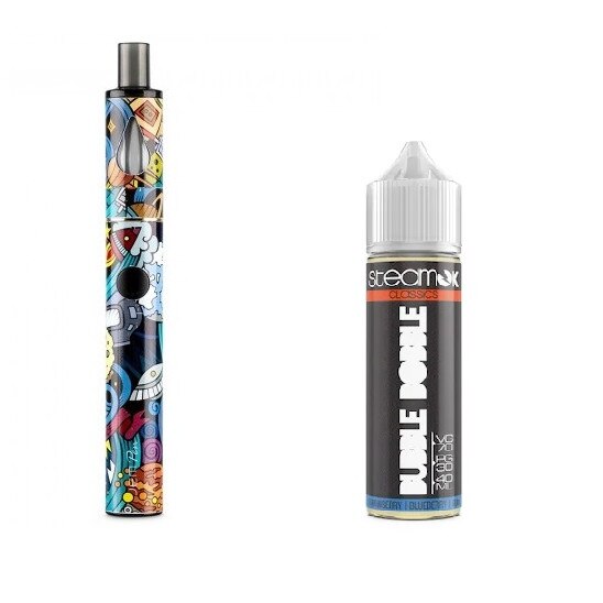 Set Tigara Electronica Innokin Jem Pen ,1000mAh ,2ml ,Cosmos + Lichid SteamOK, Bubble Bobble, 40ml