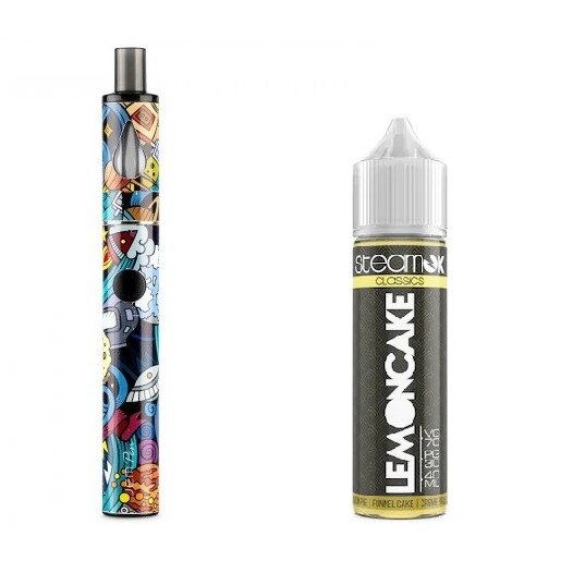 Set Tigara Electronica Innokin Jem Pen ,1000mAh ,2ml ,Cosmos + Lichid SteamOK, Lemon Cake, 40ml