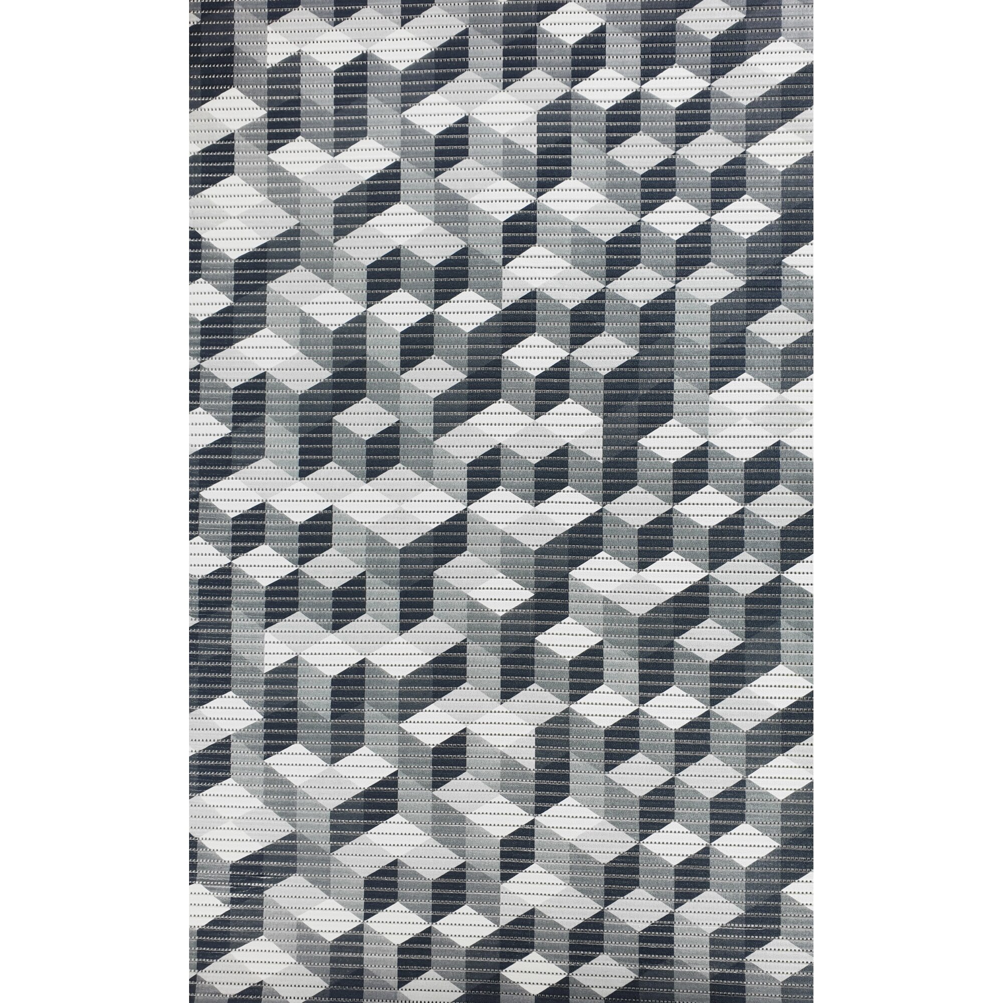 Covoras baie din spuma MA65, D-c-Fix, 65 cm x 10 cm, Albastru-Gri inchis, 3D Qube