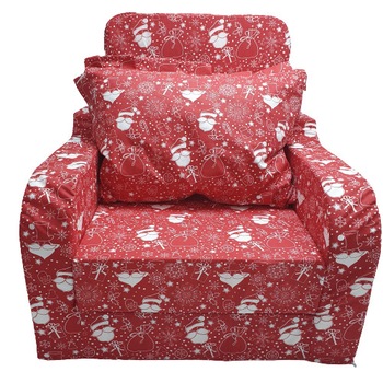 Fotoliu extensibil Mos Craciun, Meli&Maia, Rosu, 70x66x45 cm Fotoliu extensibil Mos Craciun, Meli&Maia, Rosu, 70x66x45 cm