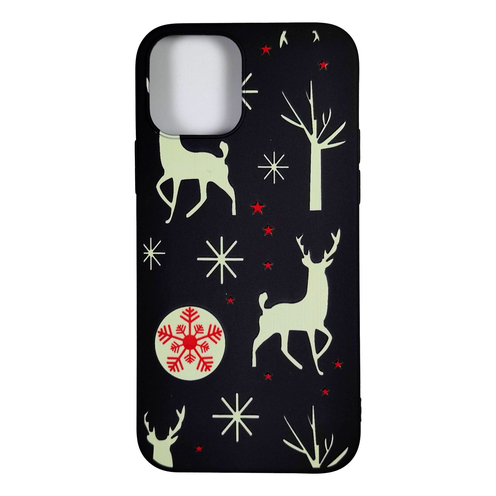Husa Craciun Apple iPhone 12 model Christmas Reindeer, Silicon, Antisoc, Viceversa Multicolor