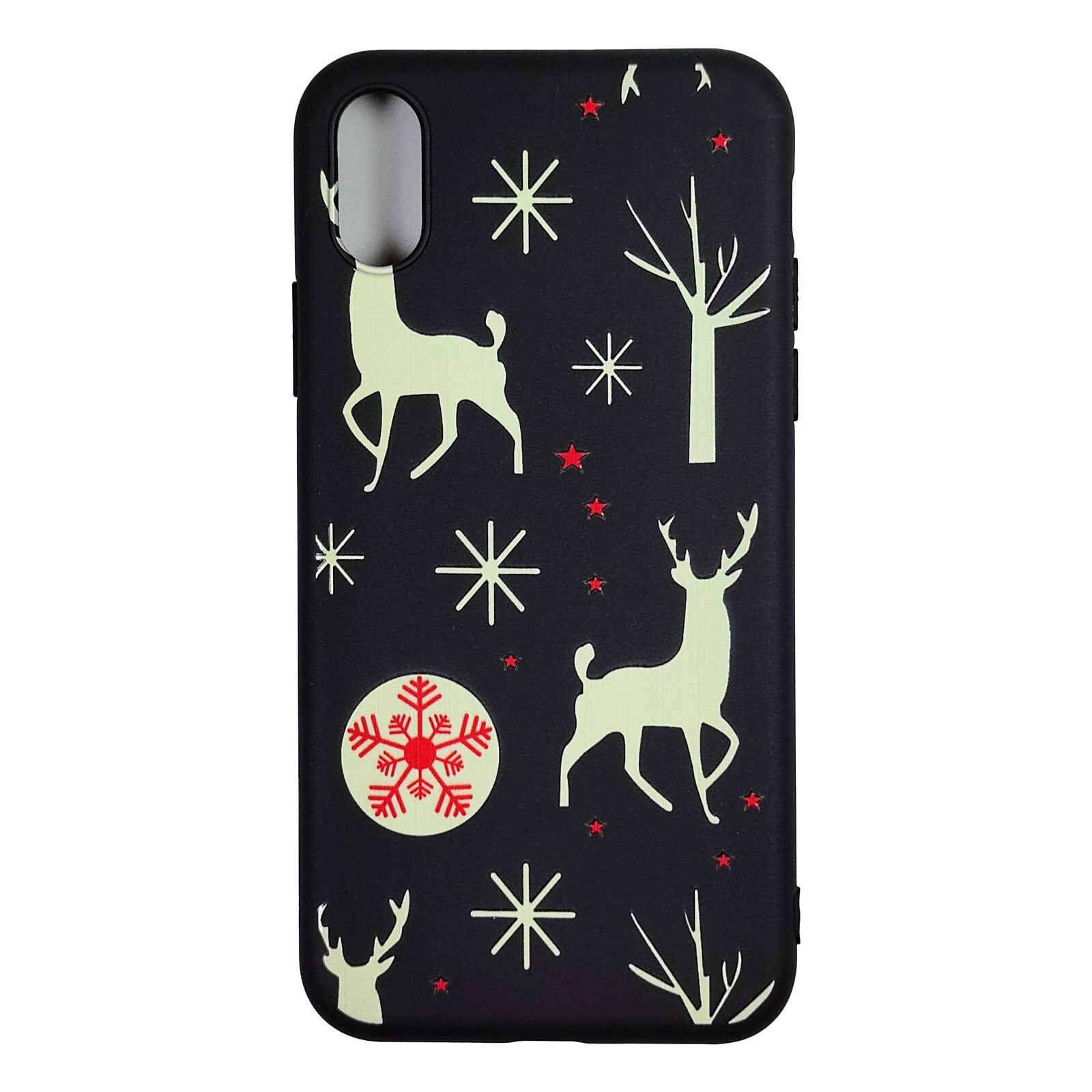 Husa Craciun Apple iPhone XS model Christmas Reindeers, Silicon, Antisoc, Vicevers Multicolor