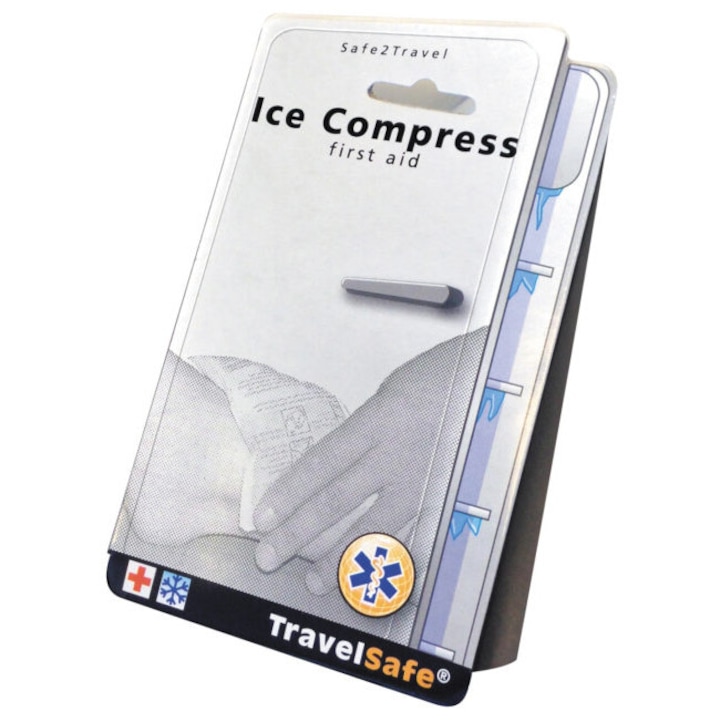 Compresa rece instantanee Travelsafe TS0068, 10.5x14cm, alb