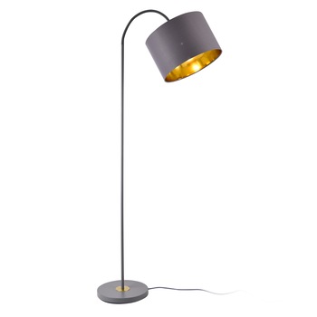 Lampadar Toledo - G, lux.pro, 1 x E27, max. 60W, 173 cm, metal/textil, gri Lampadar Toledo - G, lux.pro, 1 x E27, max. 60W, 173 cm, metal/textil, gri