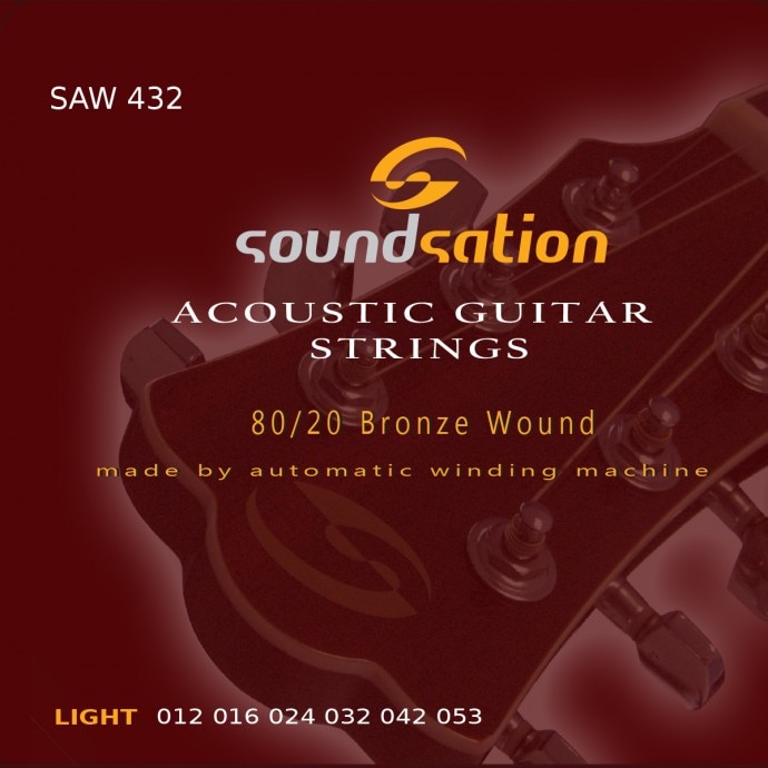 Set 6 corzi de chitara acustica Soundsation SAW432