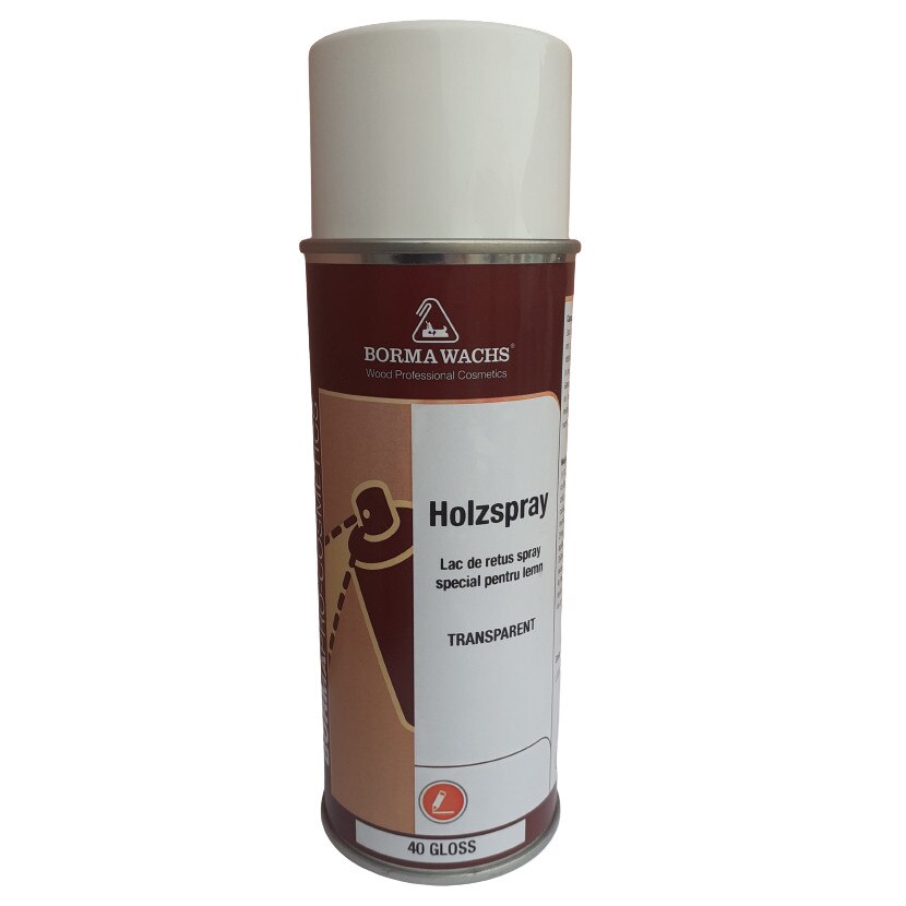 Lac semilucios de retus spray, pentru reconditionat, Borma Wachs, 400 ml