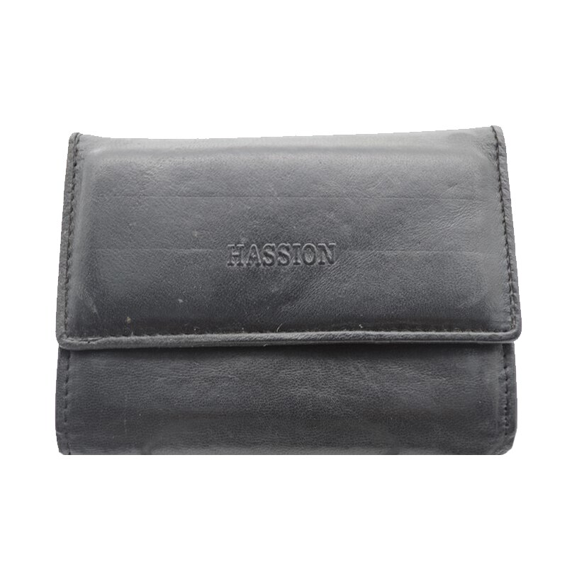 Portofel din piele pentru dama Hassion PPS-26, Negru