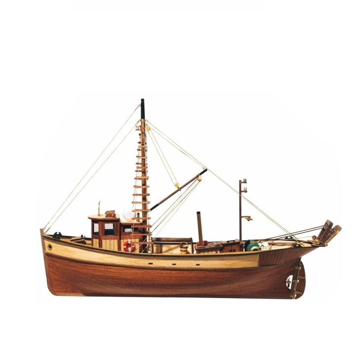 Set navomodel de construit Palamos, 12000, Lemn, Scara 1:45, 410 x 275 x 120 mm, Multicolor