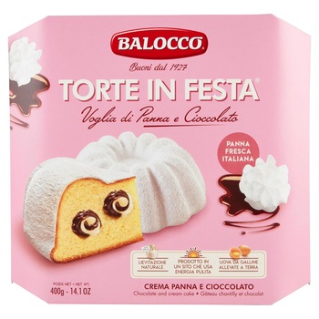 Prajitura cu crema de ciocolata Torte in Festa Balocco 400g Prajitura cu crema de ciocolata Torte in Festa Balocco 400g