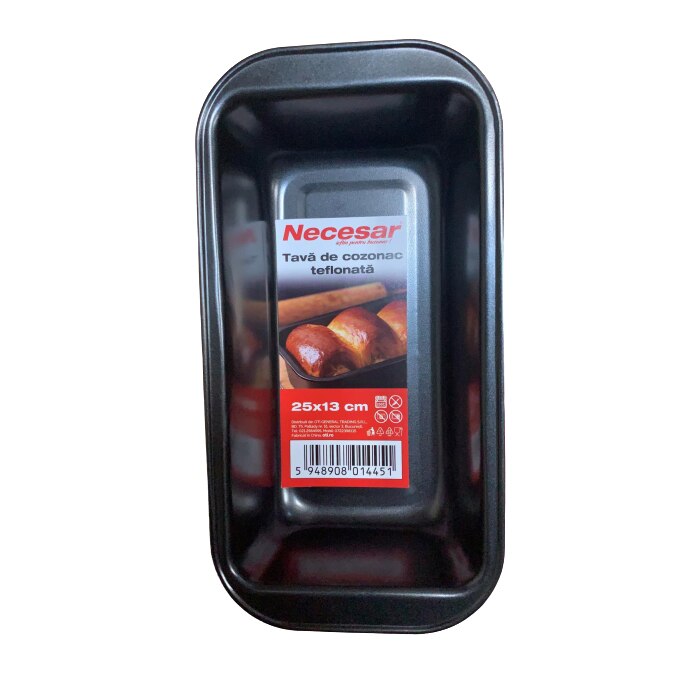 Tava de cozonac teflonata 25x13 cm, OTI