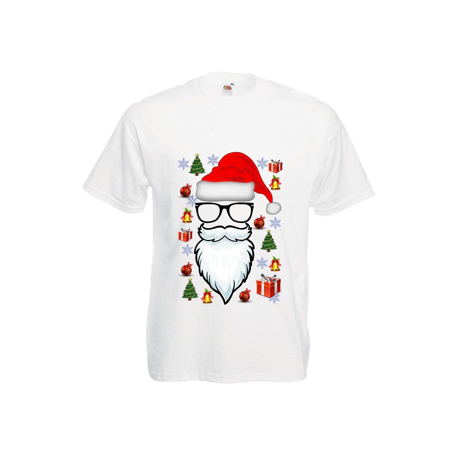 Tricou barbatesc personalizat mesaj haios Mos Craciun hipster L