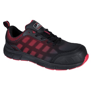 Pantofi Portwest Compositelite Ogwen S1P, Negru / Rosu, 41 Pantofi Portwest Compositelite Ogwen S1P, Negru / Rosu, 41