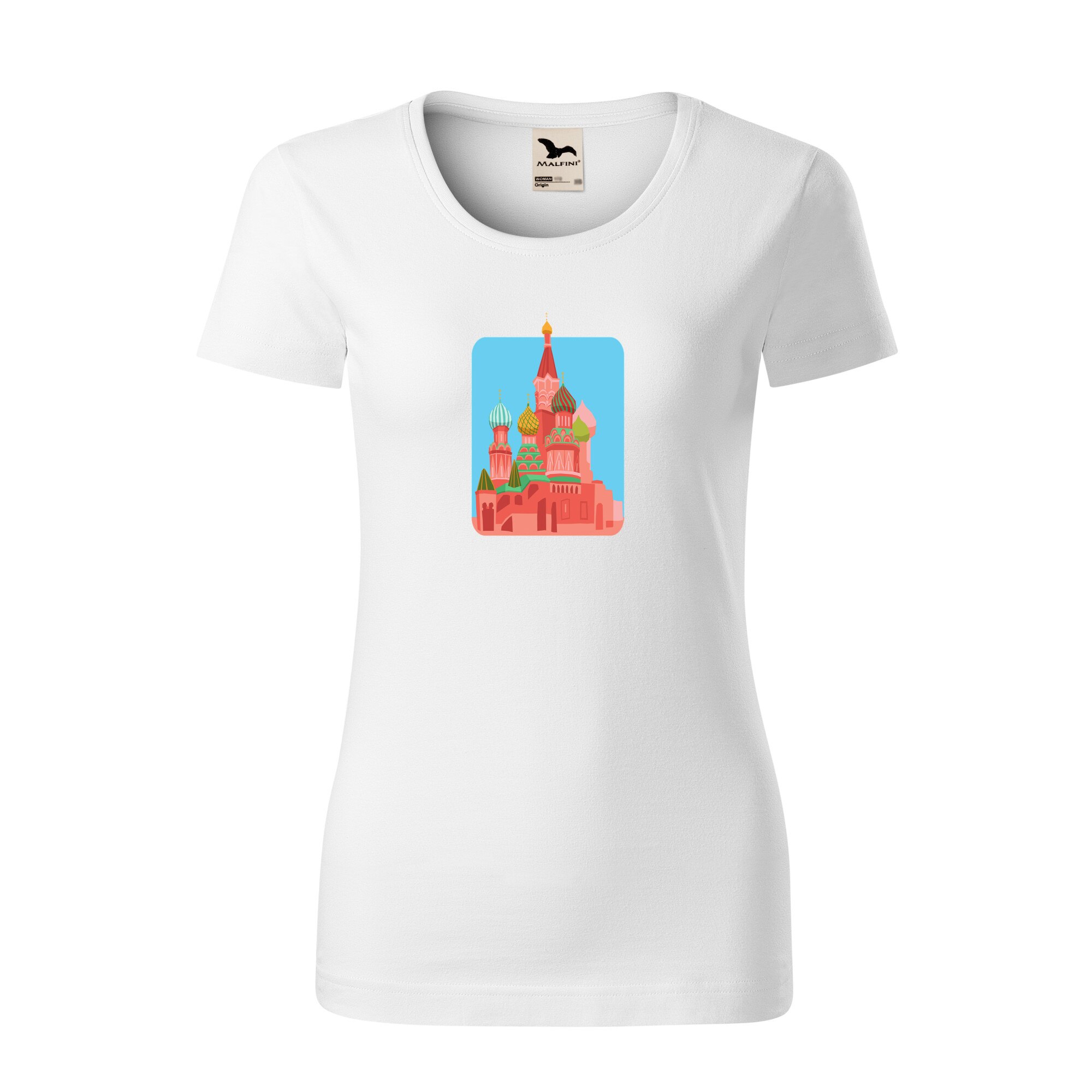 Tricou dama clasic, Malfini, Kremlin, Alb, L