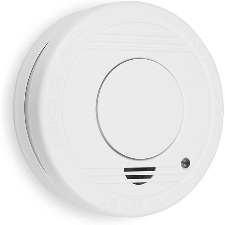 Detector de fum Smartwares RM250, senzor optic, alimentare baterie 9V