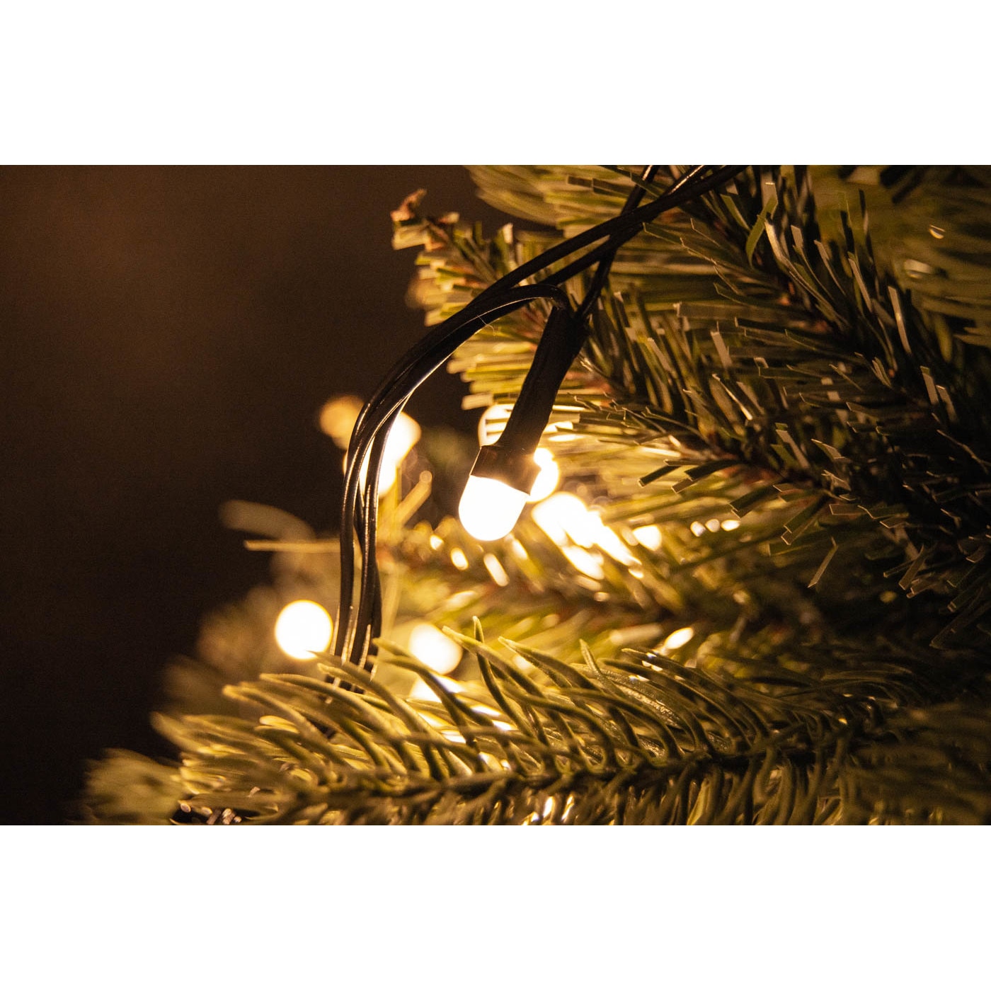 Instalatie Craciun Sirag Glob mini, Alb cald, V&V 5808, 50 becuri, 8m