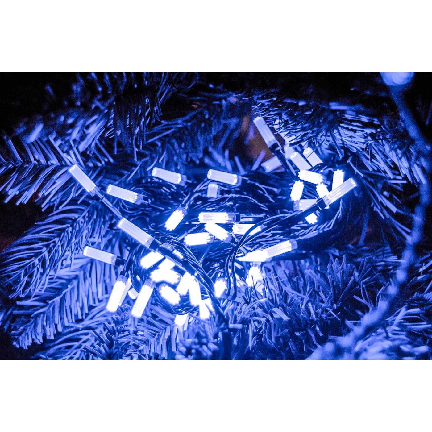 Instalatie Craciun Sirag Stea, Albastru, V&V 5816, 80 becuri, 8m