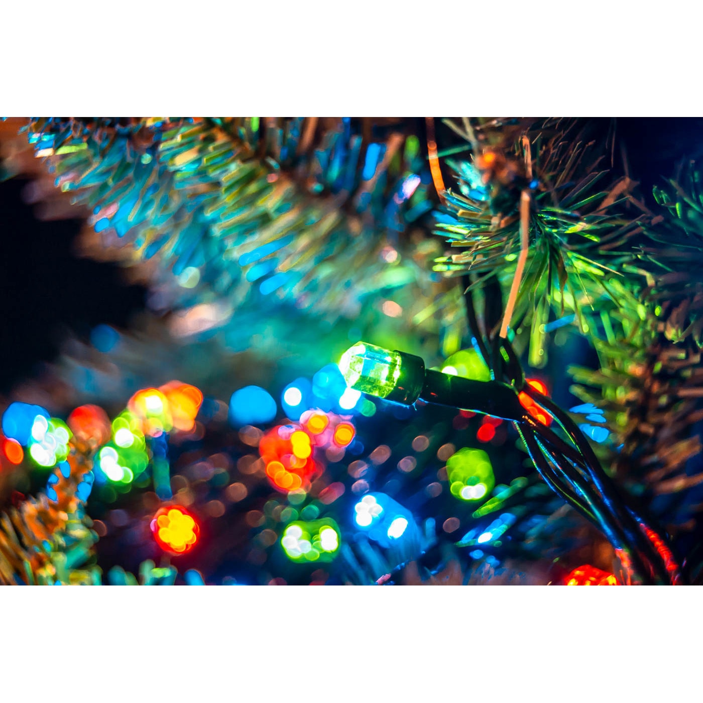 Instalatie Craciun Sirag Hexagon, Multicolor, V&V 5815, 100 becuri, 8m