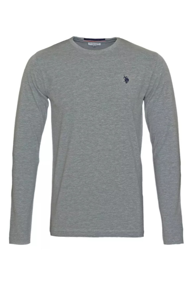 Bluza Barbati U.S. Polo Assn. din Bumbac, Gri