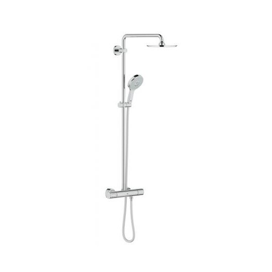 Brat pentru para de dus Rainshower System 210, Grohe, cu termostat, cromat, metal, argintiu