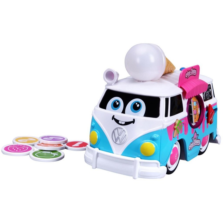 Bburago 8886109 Bburago Jr. - Varázslatos VW fagyiskocsi Többszínű