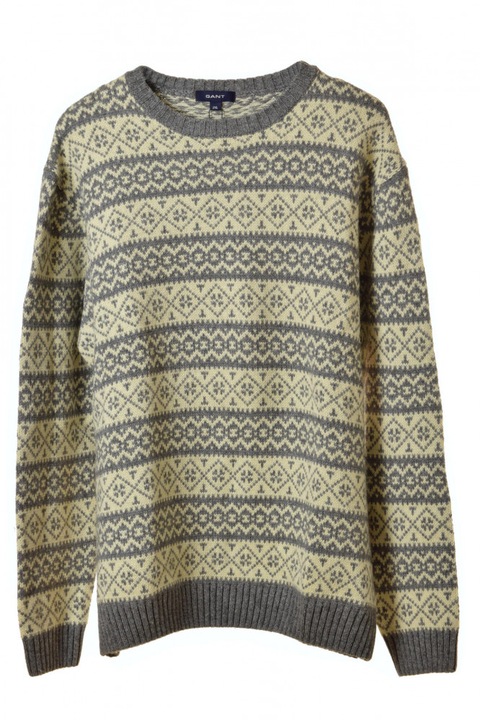 Pulover, Gant, Lana, Marime 2XL, Bej