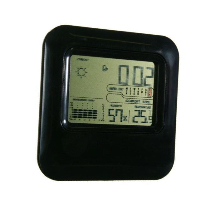 Statie meteo de interior cu afisaj digital, alarma, umiditate, temperatura, Negru, BBL1942