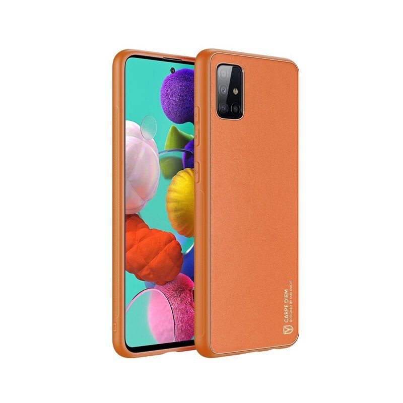 Husa Premium Duxducis Yolo Pentru Samsung Galaxy A51, Portocaliu