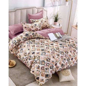 Set Lenjerie Finet, Cearceaf de Pat cu Elastic, 6 Piese, Pat 2 Persoane, FNJE-01 Set Lenjerie Finet, Cearceaf de Pat cu Elastic, 6 Piese, Pat 2 Persoane, FNJE-01