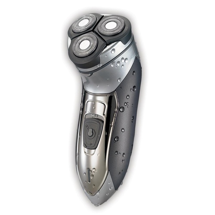 Aparat de ras reincarcabil SAPIR SP 1814 A, 3W, Trimmer incorporat, Gri