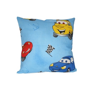 Perna Cars , albastra ,40x40 cm Perna Cars , albastra ,40x40 cm