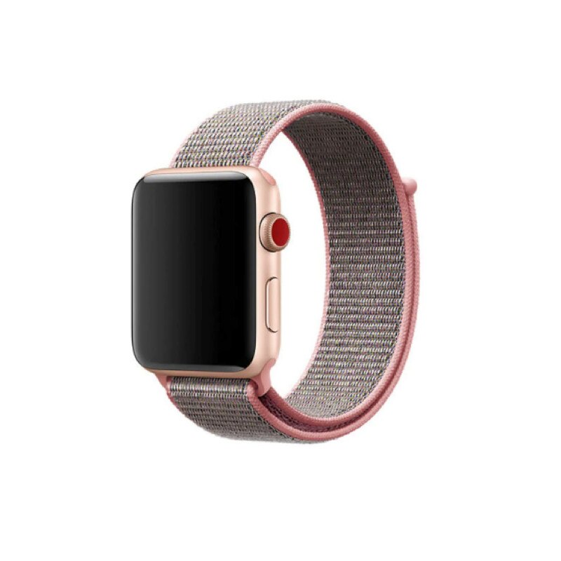 Curea textila pentru Apple Watch 42/44 mm Rose Gold
