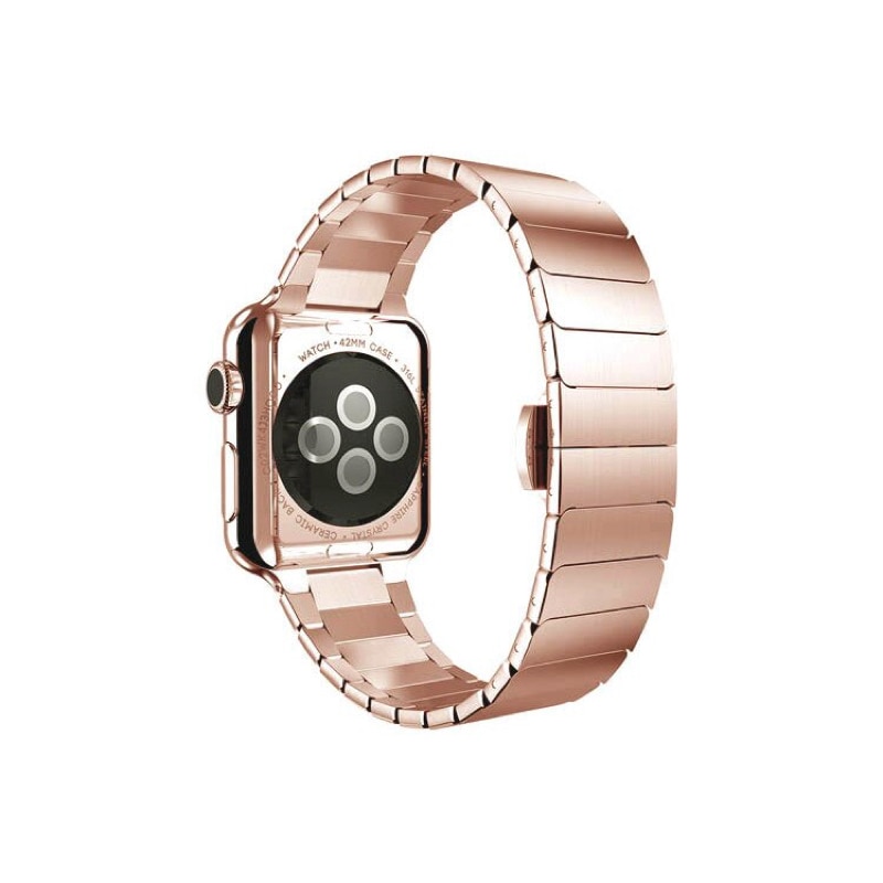 Curea Apple Watch din zale Stainless Steel 42/44 mm Rose Gold