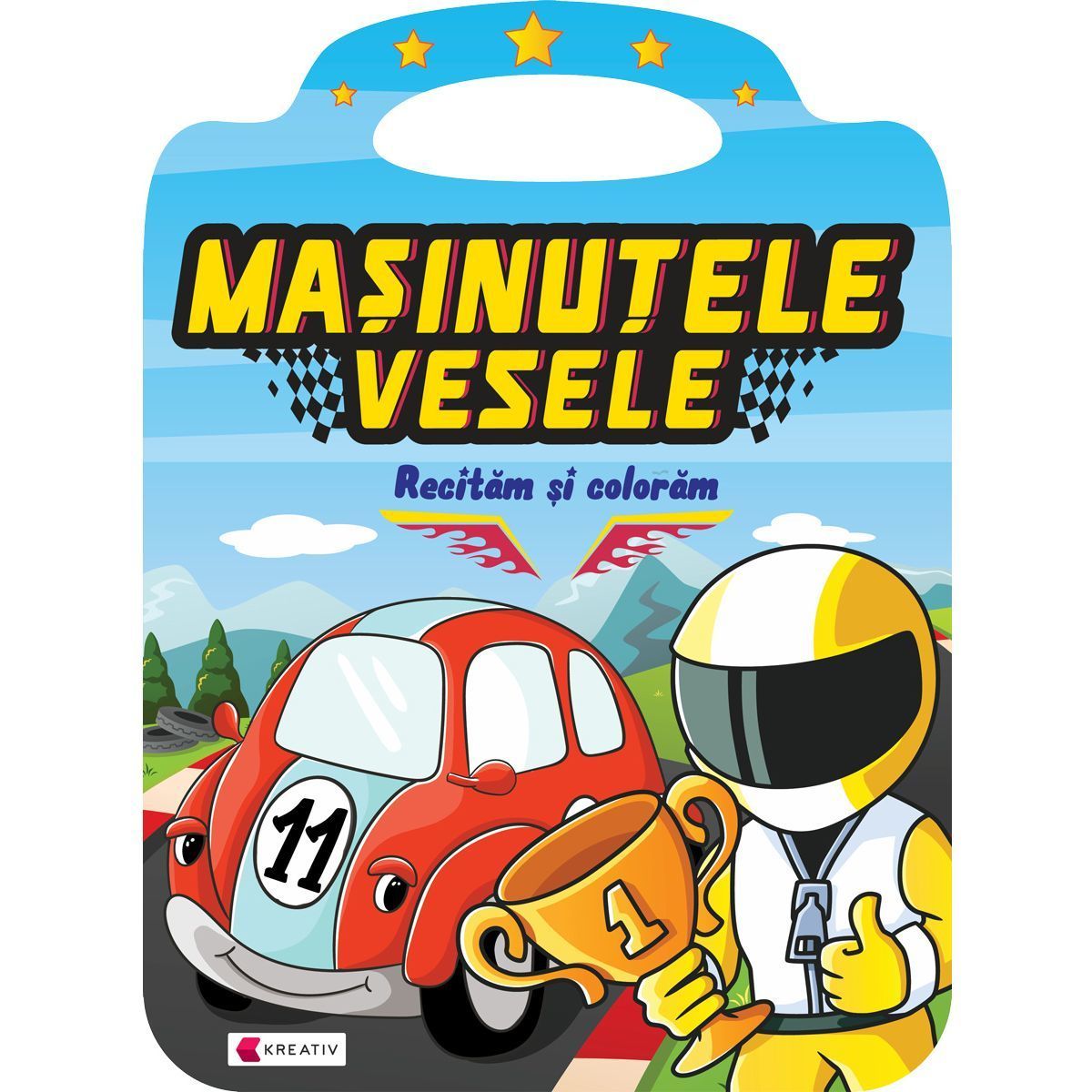 Carte de colorat Masinutele vesele, Editura Kreativ