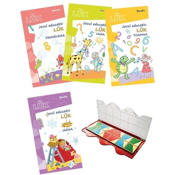 Set joc educativ LUK, varsta 5 ani, Exercitii interdisciplinare anotimpuri, Editura Kreativ Set joc educativ LUK, varsta 5 ani, Exercitii interdisciplinare anotimpuri, Editura Kreativ