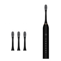 periuta de dinti electrica sonic 6 moduri de functionare incarcator usb ipx7 4 capete interschimbabile incluse negru imagen 15_0_
0