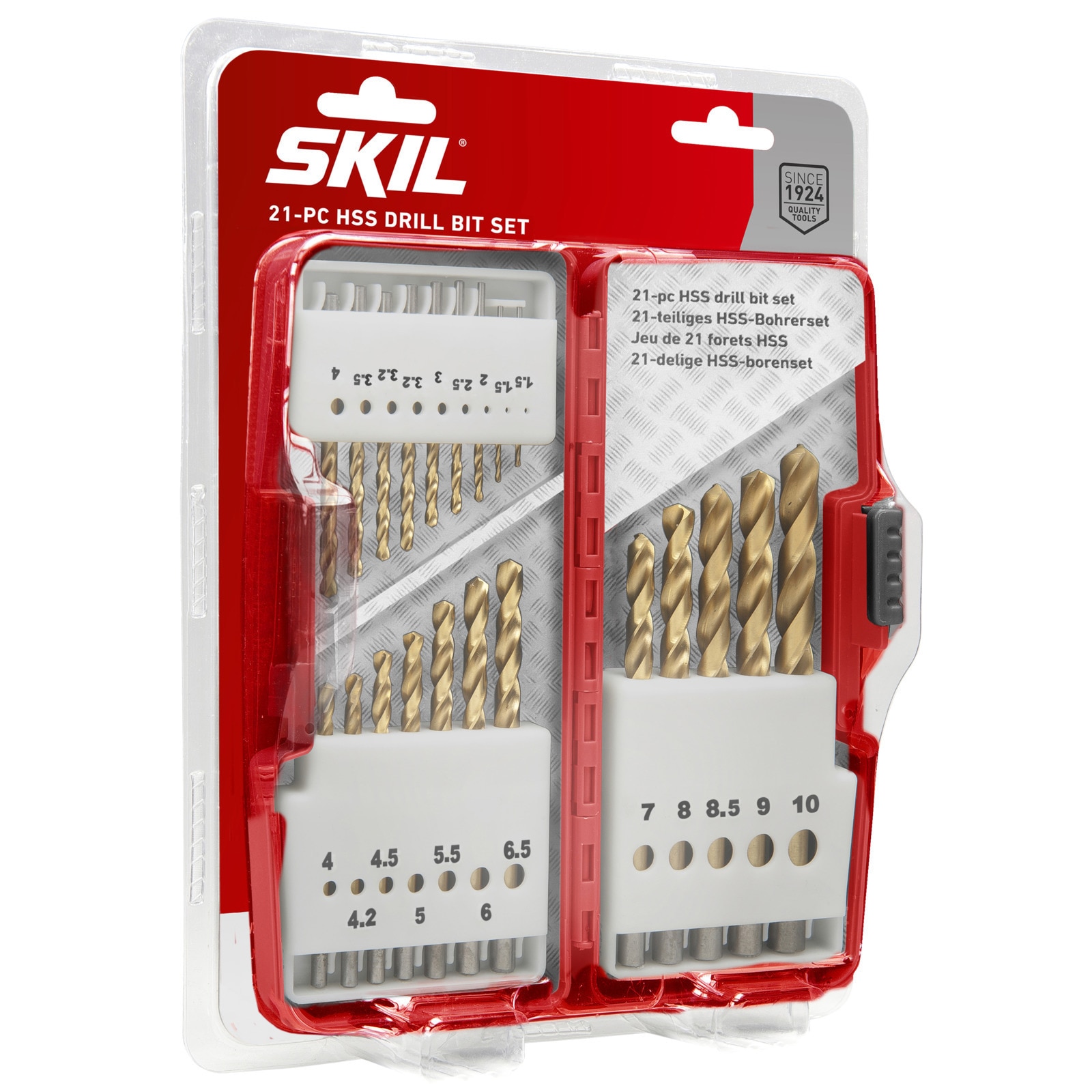 Set de 21 de burghie HSS Skil 2610S00918